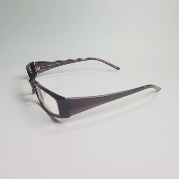 O&X New York OP-42 eyeglasses plum rectangular full frame thick 51-17 141 C7 - Picture 5 of 13